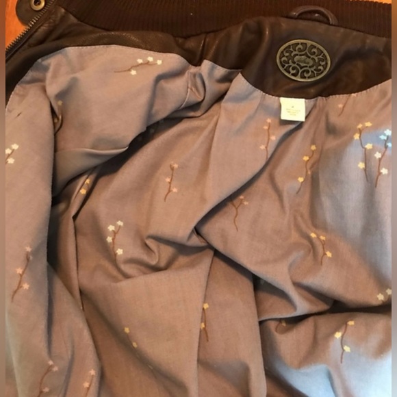 Anthropologie Idra brown leather bomber - Picture 5 of 9